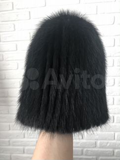Шапка вязаная, норка