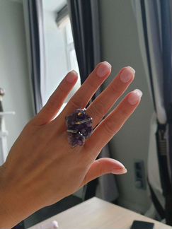 Кольцо с аметистом