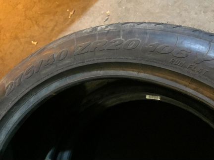 Новые Pirelli P zero 275/40 r20 run flat *