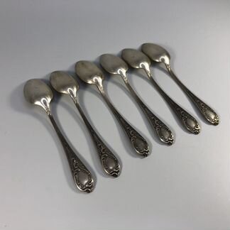 Серебрянные чайные ложки. 875 проба. Набор