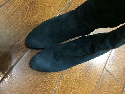 Сапоги VIC зимние 41 замша оттенок малахит