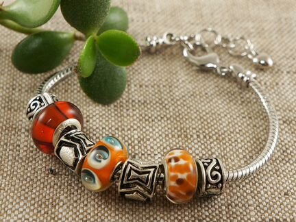 Браслет с шармами Рыжик