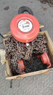 Таль каретка ручная с крюком 3 т