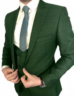 Зеленый костюм тройка Limir Турция все размеры
