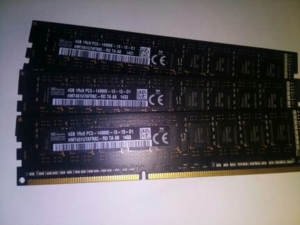 Память Mac Pro late 2013 4 гб ECC Unbuffered 1866