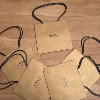 Пакеты бумажные armani collezioni новые