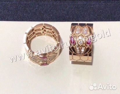 Золотое кольцо bvlgari