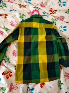 Рубашка детская в клетку р. 122-128