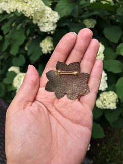 Винтажная брошь цветок Fish Crown, Англия