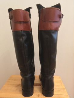 Сапоги zara girls из натуральной кожи, Р-Р 38,5