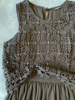 Платье коктейльное чёрное