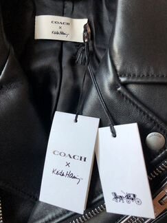 Куртка кожаная Coach