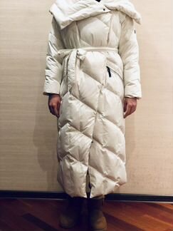 Пуховик женский длинный белый (46-48)