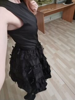 Черное платье Red Valentino