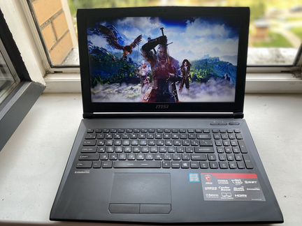 Игровой ноутубк msi i7-6700hq+gtx950