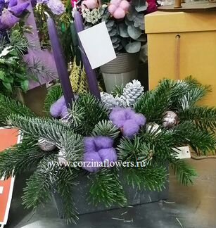 Композиция из хвои Сиреневая дымка