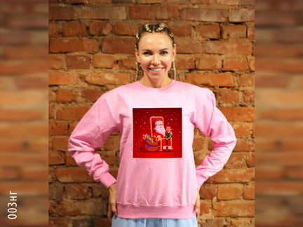 Свитшот с принтом Новый год