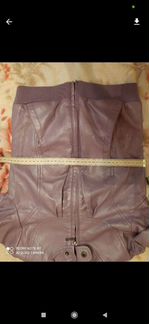 Куртка кожаная на девочку 8-10 лет 156 р