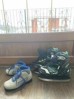 Коньки 30-35р и лыжные ботинки 31р