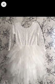 Платье снежинка 104р