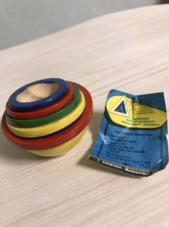 Фигурные чашечки из дерева для детей