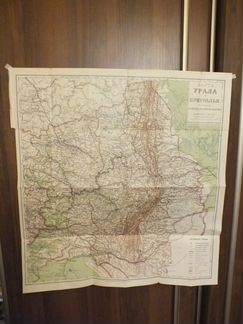 Старинная карта Урала и Приуралья