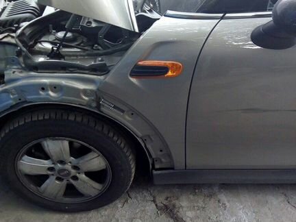 Переднее левое крыло на Mini Cooper