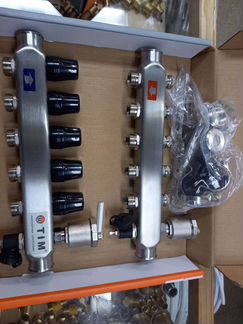 Коллекторная группа на отопление на 5 выходов Тим