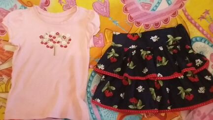 Комплект юбка +футболка,платья gymboree р.116