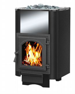 Чугунная печь везувий Сенсация 16 Антрацит(270) бв