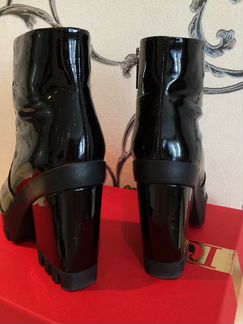 Ботинки (ботильоны) лаковые (кожа) Basconi