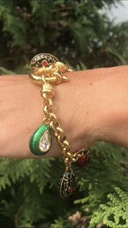 Винтажный комплект,браслет/клипсы,Ivana