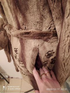 Шуба норковая с куницей