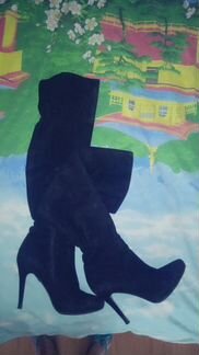 Итальянские сапоги ботфорты vero guoio