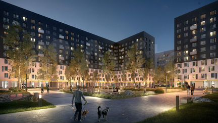 2-к квартира, 58.1 м², 21/22 эт.