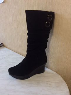 Сапоги зимние замшевые 37 размер