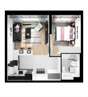 1-к квартира, 41.8 м², 31/33 эт.