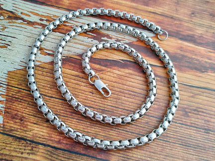 Мужская Цепь 60 см., 6.5 мм., цепочка