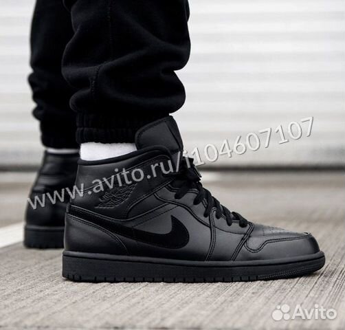 Nike Air Jordan 1 Mid Black (41 