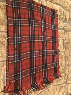 Женский шарф в клеточку