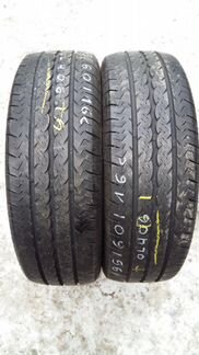 Шины летние б/у R16c 195/60-2шт