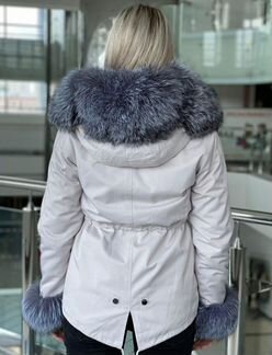 Парка с натуральным мехом