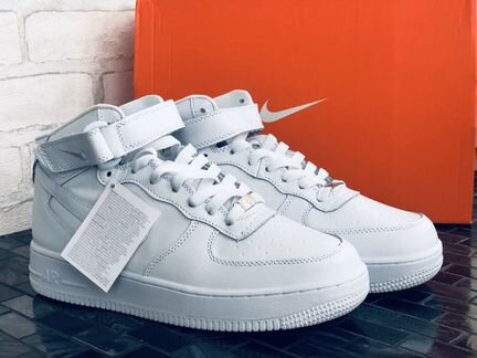 Зимние кроссовки Nike Air Force нат. кожа 35-40