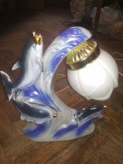 Ночник дельфины фарфор