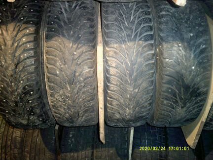 215х60х17 - 4 шины Yokohama ice guard шипы